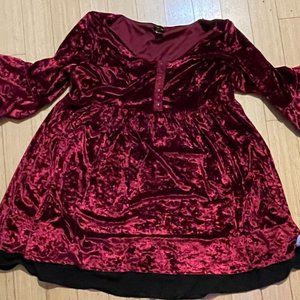 Torrid Velvet 90s vibes witch dress PLUS